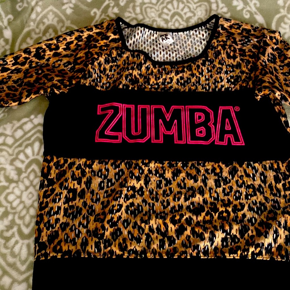Zumba mesh cropped top.